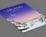 Lapland Travel Print, Lapland Travel Poster NQ Media Designs