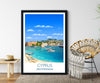 Cyprus Travel Print, Travel Poster of Cyprus, Cyprus, Mediterranean