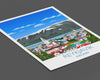 Reykjavik Travel Poster, Reykjavik Travel Print, Iceland