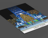 New York Travel Poster at Christmas, Travel Print of New York at Christmas, City of New York, USA NQ Media Designs
