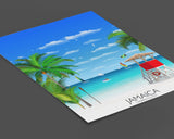 Jamaica Travel Poster, Travel Print of Jamaica, Caribbean NQ Media Designs