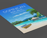 Dominican Republic Travel Poster, Travel Print of Dominican Republic, Caribbean, Travel Poster, Dominican Republic Print NQ Media Designs