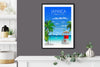 Jamaica Travel Poster, Travel Print of Jamaica, Caribbean