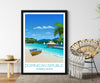 Dominican Republic Travel Print, Travel Poster of Dominican Republic, Caribbean NQ Media Designs