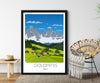 Dolomites Travel Poster, Travel Print of Dolomites, Italy NQ Media Designs