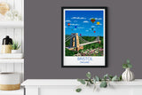 Bristol Travel Poster, Travel Print of Bristol,England, UK NQ Media Designs