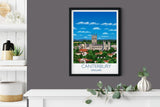 Canterbury Travel Poster, Travel Print of Canterbury, Kent, England, UK NQ Media Designs