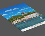 Isle of Man Travel Print, Isle of Man Poster, Isle of Man, British Isles, UK Travel Poster NQ Media Designs