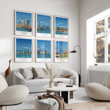 Travel Print Gift Set, 6 Travel Wall Art Prints | City Prints | Adventure Travel Wall Art Gifts | Barcelona, London, New York and many more! NQ Media Designs