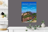Grand Canyon Travel Poster, Travel Print of Grand Canyon, Grand Canyon, Arizona, USA NQ Media Designs