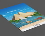 Cairo Travel Poster, Travel Print of Cairo, Cairo, Pyramids, Egypt NQ Media Designs