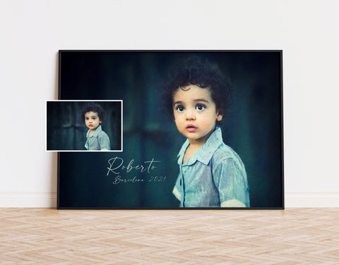 Custom Portrait Painting from your Photo, Personalized Family Painting, Custom Couple Portrait, Digital Print on Canvas, Birthday Gift
