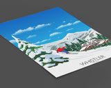 Whistler Travel Poster, Travel Print of Whistler, Whistler, British Columbia, Canada NQ Media Designs