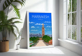 Marrakesh Travel Poster, Travel Print of Marrakesh, Marrakesh Morocco NQ Media Designs