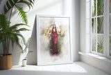 Prom Dress Watercolour, Portrait from Photo, Custom Prom Gift for Daughter, Graduation gift, Gift for Parents, Gift for Son, Gift for Friend NQ Media Designs