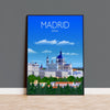 Madrid Travel Poster, Travel Print of Madrid, Madrid Spain NQ Media Designs