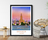 Bangkok Travel Poster, Travel Print of Bangkok, Bangkok, Thailand NQ Media Designs