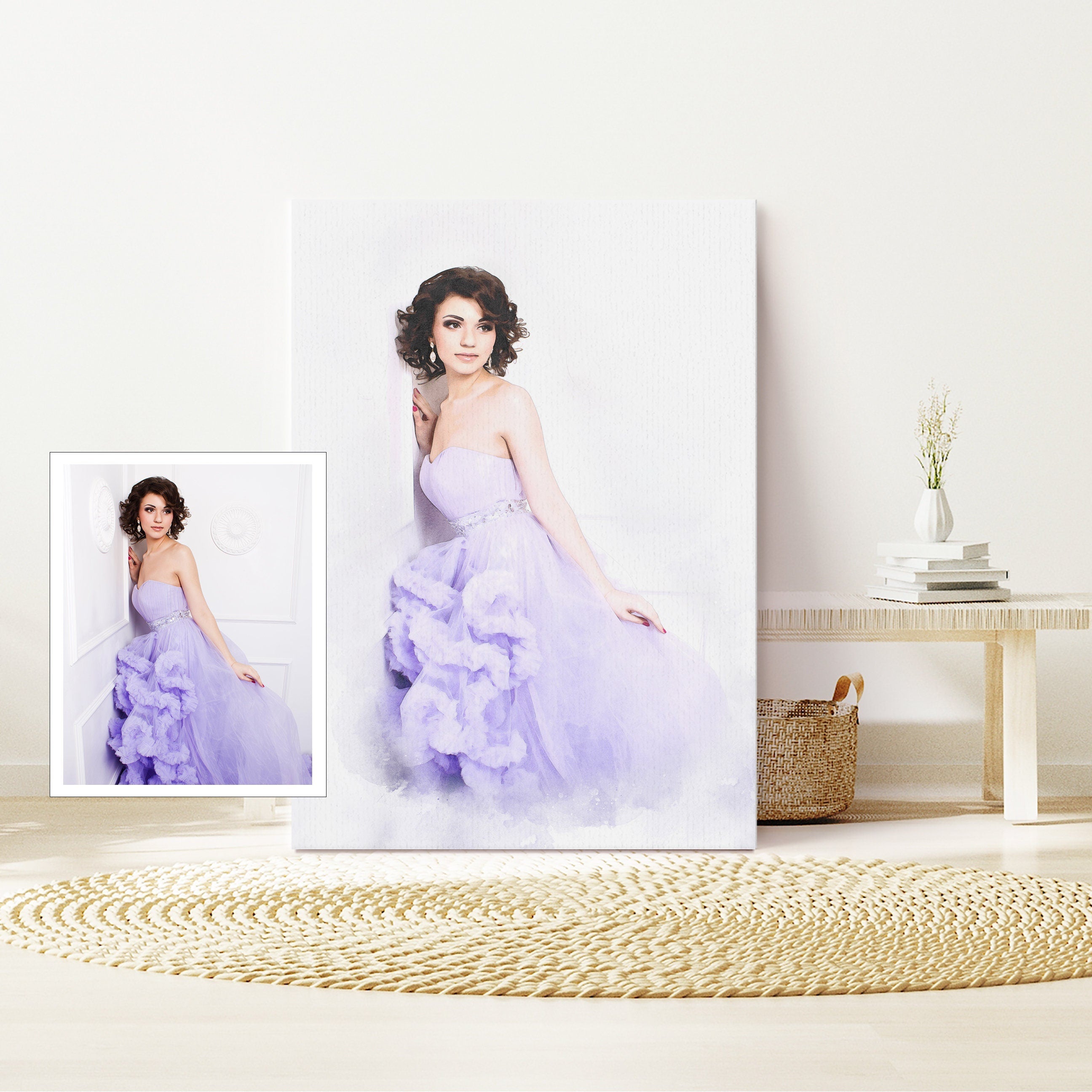 Graduation Watercolour, Portrait from Photo, Custom Gift for Daughter, Graduation gift, Gift for Parents, Gift for Son, Gift for Friend NQ Media Designs