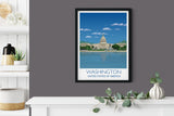 Washington Travel Poster, Travel Print of Washington, City of Washington USA, USA Travel Poster, Washington Cityscape NQ Media Designs
