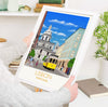 Lisbon Travel Poster, Travel Print of Lisbon, Lisbon, Portugal