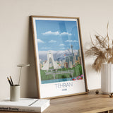 Tehran Travel Print of Tehran, Travel Poster of Tehran, Iran NQ Media Designs