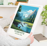 Yosemite Poster, Travel Print of Yosemite, National Park Colorado, USA, Travel Gift NQ Media Designs