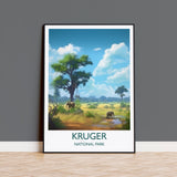 Kruger Poster, Travel Print of Kruger National Park, South Africa, Travel Gift NQ Media Designs