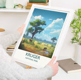 Kruger Poster, Travel Print of Kruger National Park, South Africa, Travel Gift NQ Media Designs