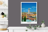 Verona Travel Poster, Travel Print of Verona, Verona Poster, Verona, Italy NQ Media Designs