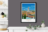 Verona Travel Print, Travel Poster of Verona, Verona Poster, Italy NQ Media Designs