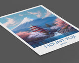 Mount Fuji Poster, Travel Print of Mount Fuji, Japan, Wall Art, Travel Gift NQ Media Designs