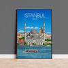 Istanbul Travel Print, Travel Poster of Istanbul, Istanbul Poster, Istanbul, Turkey, Turkey Travel Poster