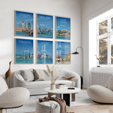 Dorchester Travel Print Wall Art, Travel Poster of Dorchester, England, Dorset Coast Art Lovers Gift, Dorchester Wall Decor NQ Media Designs