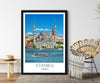 Istanbul Travel Poster Travel Print of Istanbul, Istanbul Poster, Turkey, Turkey Poster NQ Media Designs