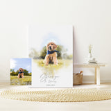 Personalised Watercolour Pet Portrait, Personalised Pet print, Pet Lover Gift NQ Media Designs