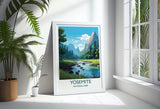 Yosemite Poster, Travel Print of Yosemite, National Park Colorado, USA, Travel Gift NQ Media Designs