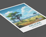 Kruger Poster, Travel Print of Kruger National Park, South Africa, Travel Gift NQ Media Designs