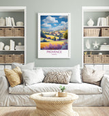 Provence Poster, Travel Print of Provence, France, Wall Art, Travel Gift NQ Media Designs