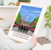 Coronation Poster of London , King Charles III Coronation Print, City of London, UK, Buckingham Palace Poster