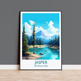 Jasper National Park Poster, Travel Print of Jasper National Park, National Park, Canada, Travel Gift NQ Media Designs