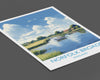 Norfolk Broads Travel Print, Travel Poster of Norfolk Broads, England, Norfolk Art, Norfolk Broads Gift, Wall Art Print