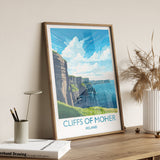 Cliffs of Moher Poster, Travel Print of Cliffs of Moher, Ireland, Travel Gift NQ Media Designs