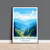 Great Smoky Mountains Poster, Travel Print of Great Smoky Mountains, National Park, USA, Travel Gift NQ Media Designs