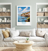 Devon Travel Poster, Devon Travel Print, England, Devon Art, Devon Gift, Wall Art Print NQ Media Designs