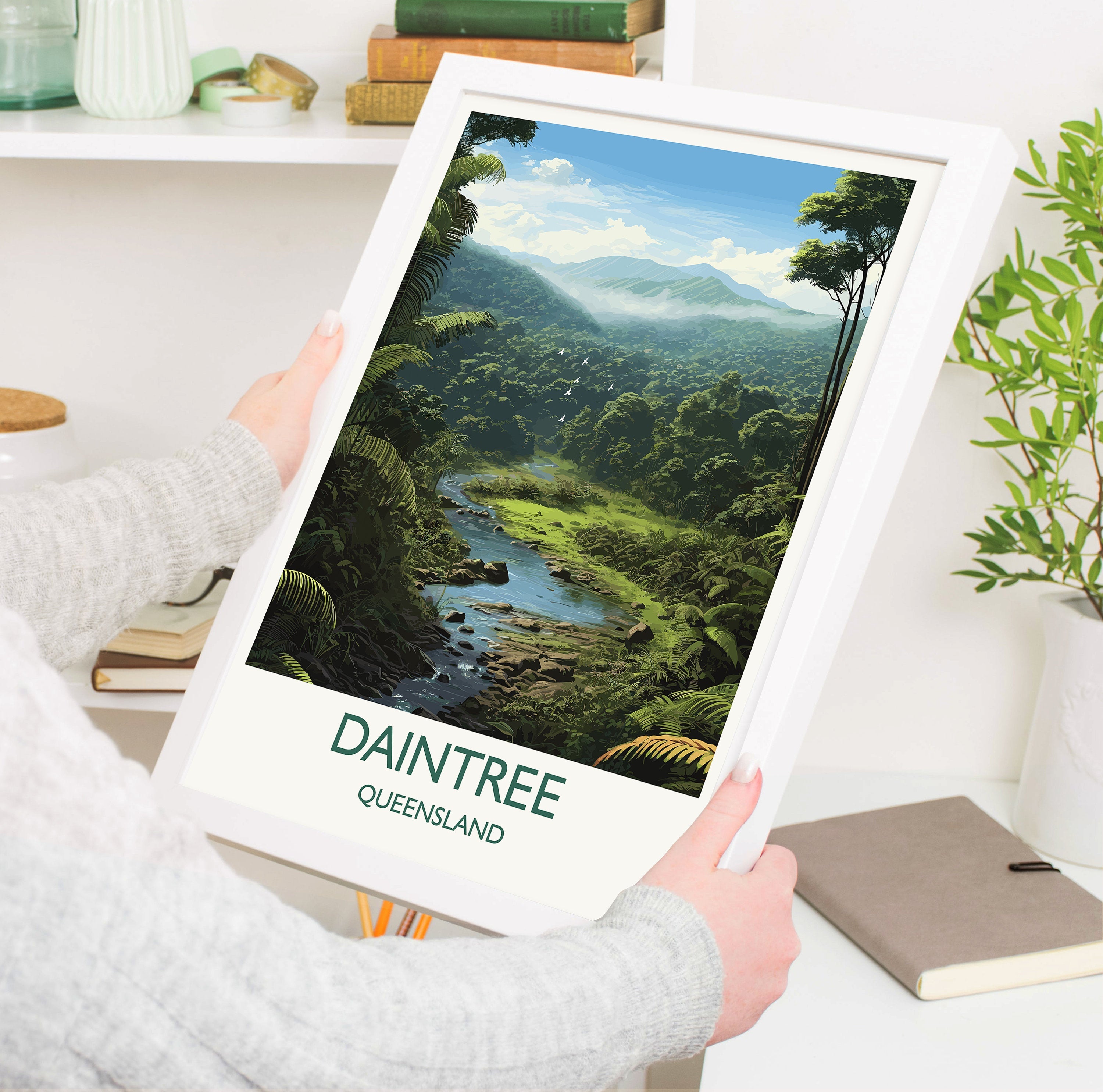 Daintree Poster, Travel Print of Daintree Rainforest, Queensland, Australia, Travel Gift NQ Media Designs