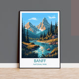 Banff Poster, Travel Print of Banff National Park, Canada, Travel Gift NQ Media Designs