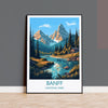 Banff Poster, Travel Print of Banff National Park, Canada, Travel Gift