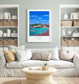 Tenby Travel Print of Tenby, Wales Poster, Wales, Tenby Travel Gift NQ Media Designs