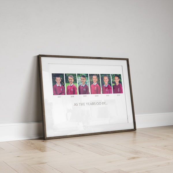 School Leavers Collage Print, Early Years Personalised photo collage, Family print, Photo collage gift, Family gift, Mothers Day Gift