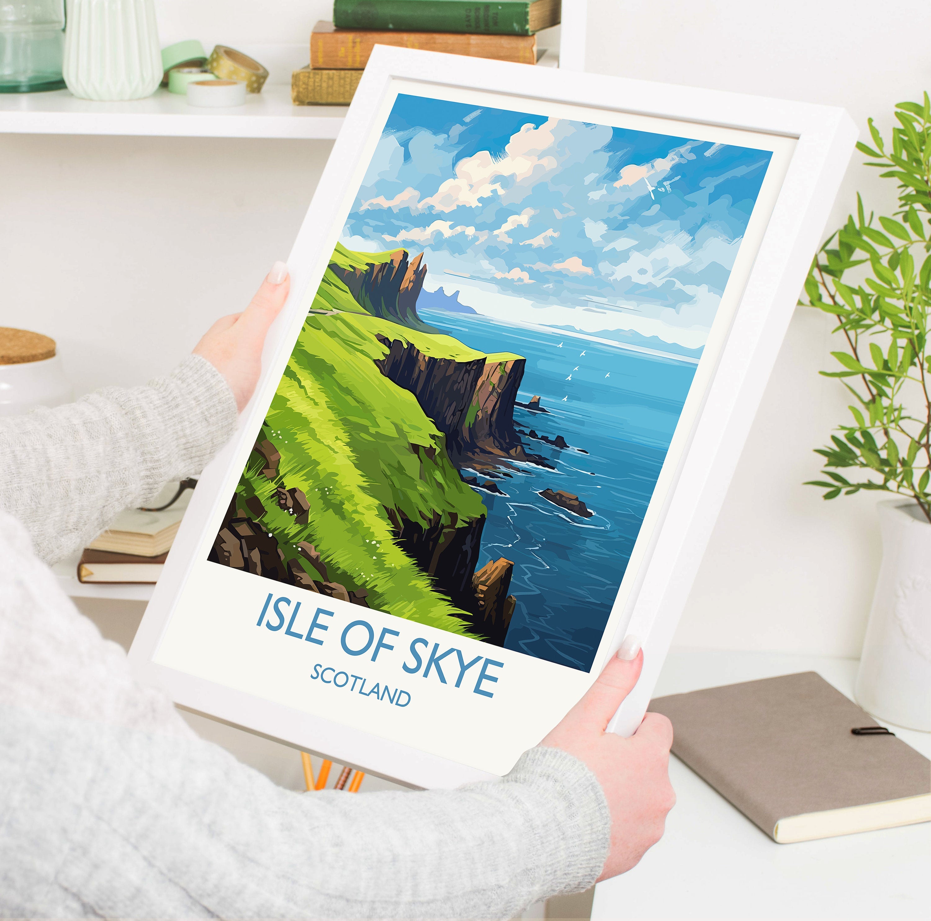 Isle of Skye Poster, Travel Print of Isle of Skye, Scotland, UK, Travel Gift NQ Media Designs